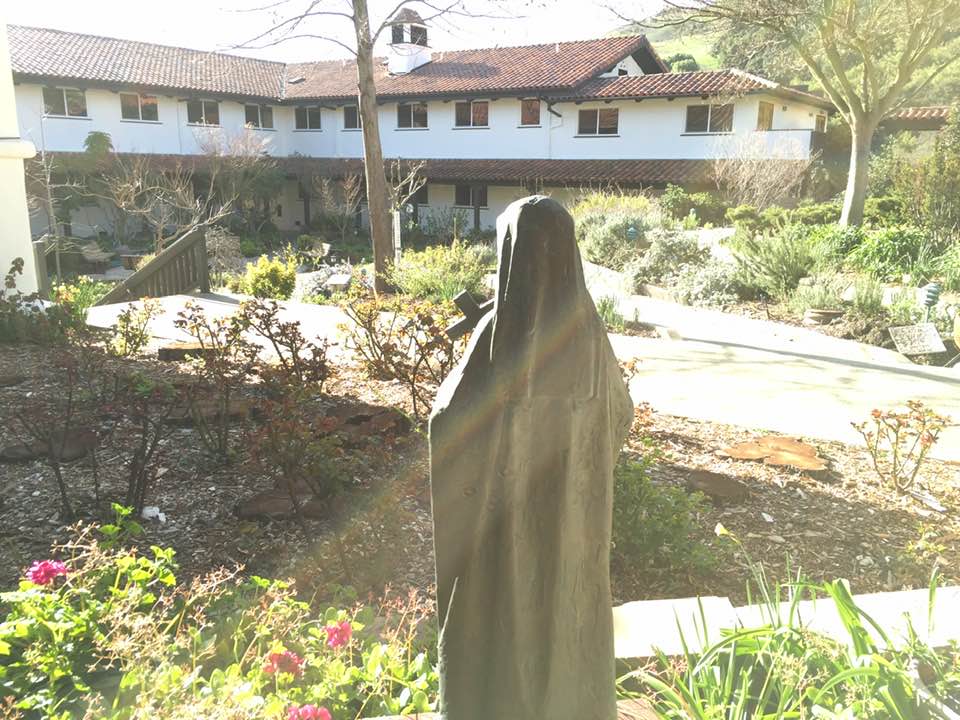 Mary in Courtyard