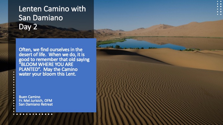 Lenten Camino with San Damiano – Day 2
